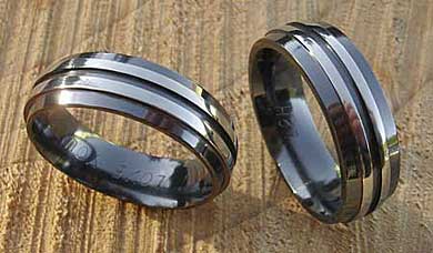 Alternative mens wedding rings