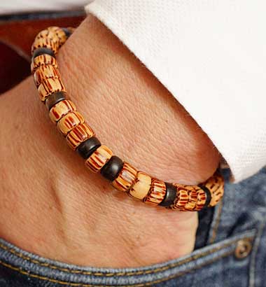 Men's bead bracelet