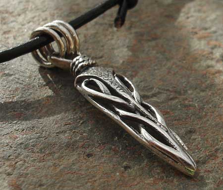 Mens Celtic dagger necklace