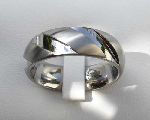 Mens Titanium Designer Wedding Ring | LOVE2HAVE UK!