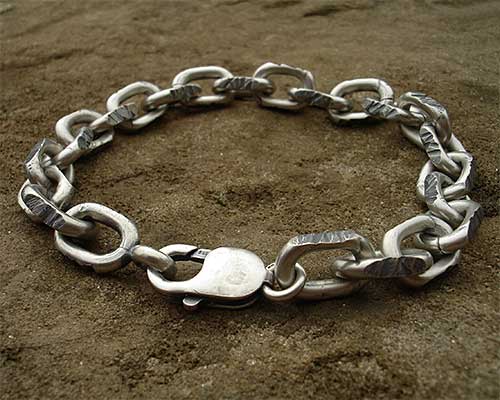 Mens Handmade Silver Chain Bracelet | LOVE2HAVE UK!