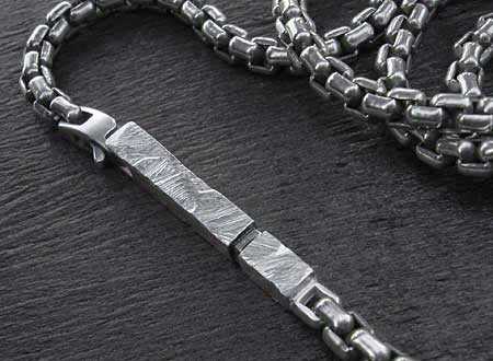 Mens sterling silver chain necklace