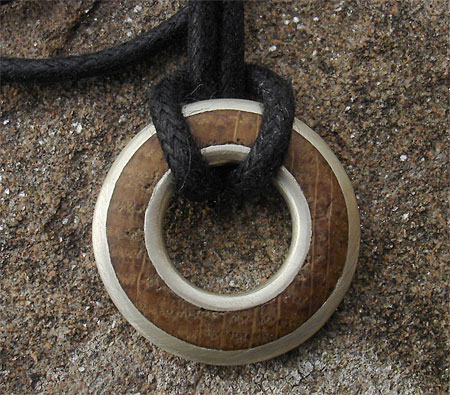 Mens wooden necklace