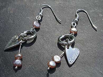 Celtic silver earrings