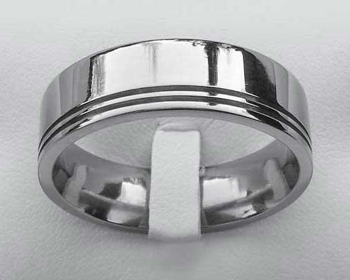 Modern designer plain wedding ring