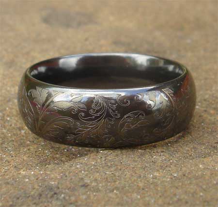 Paisley pattern ring