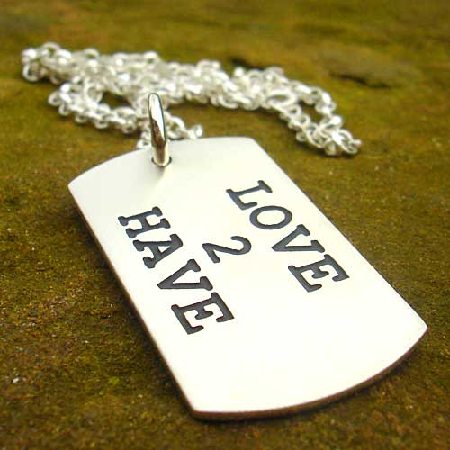 Personalised ID necklace