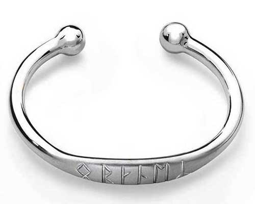 Personalised Silver Runic Bracelet | LOVE2HAVE in the UK!