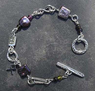 Rune silver bracelet