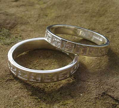Scottish Celtic silver rings