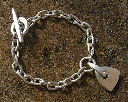 Silver chain bracelet for women