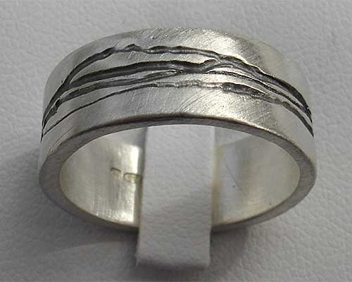 Silver handcrafted designer ring