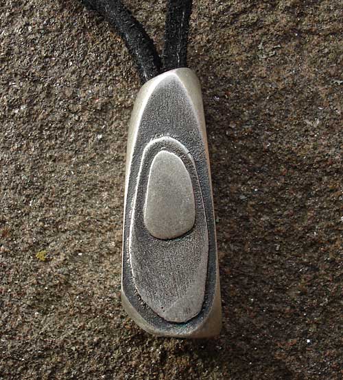Silver handmade necklace for men
