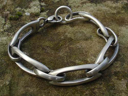 Mens Sterling Silver Link Bracelet | LOVE2HAVE in the UK!