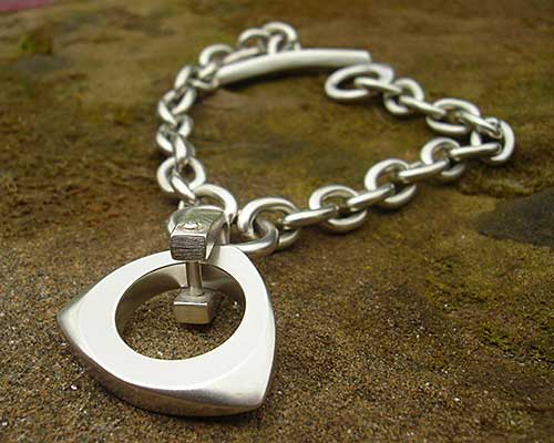 Sterling silver chain bracelet for women