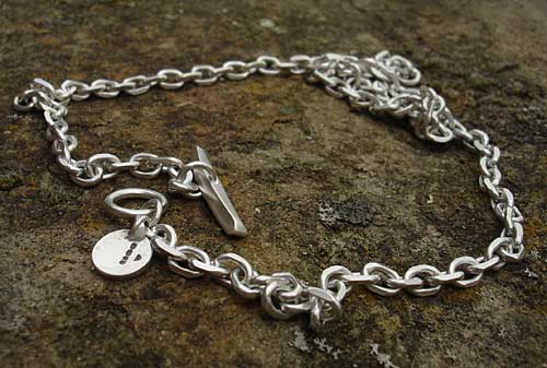 Sterling silver chain necklace for men