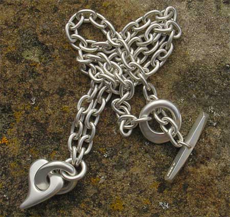 Sterling silver heart shape necklace for women