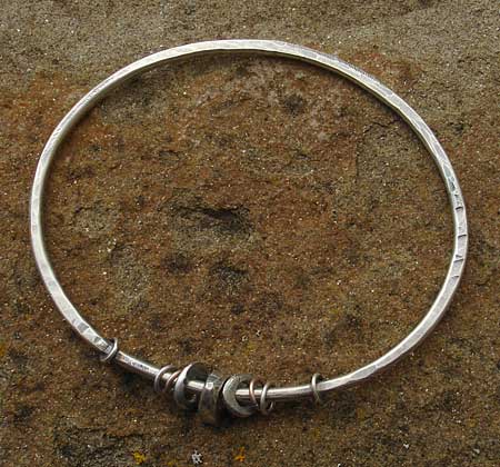 Sterling silver womens bangle