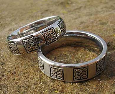 Titanium Celtic rings