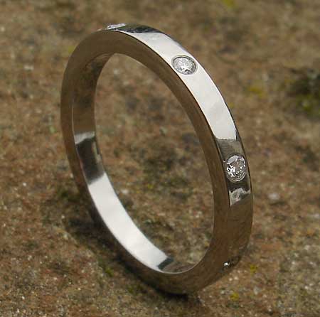 Titanium Diamond Set Eternity Ring | LOVE2HAVE in the UK!