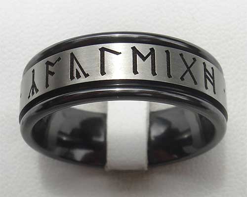 Personalised Rune Wedding Ring | LOVE2HAVE in the UK!