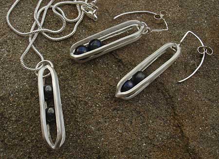 Unique Cage Silver Drop Earrings SALE
