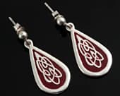 Unusual celtic drop earrings