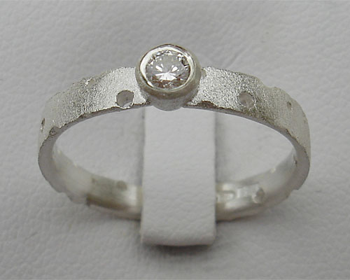 Unusual Designer Silver Engagement Ring | LOVE2HAVE UK!