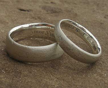 Unusual handmade silver rings