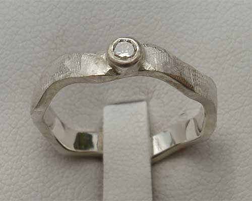 Unusual Silver Engagement Ring | LOVE2HAVE in the UK!