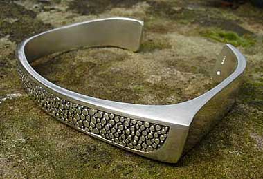 Unusually Textured Silver Gothic Bracelet | LOVE2HAVE UK!
