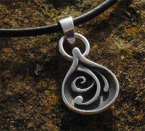 Unusual silver tribal necklace