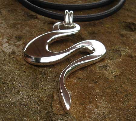 Unusual sterling silver necklace