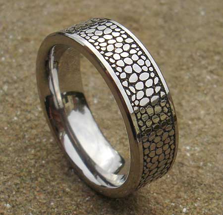 Unusual titanium ring