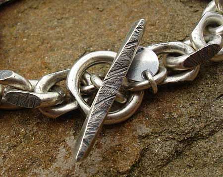 Urban silver chain bracelet