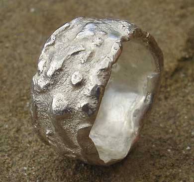 Designer silver ring for men