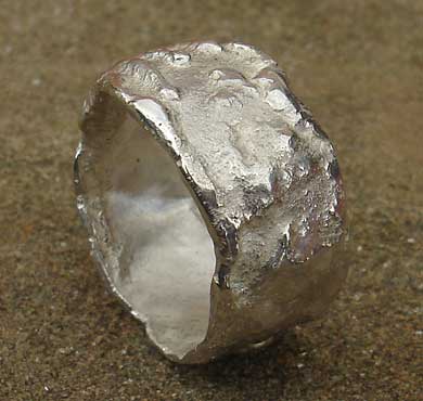 Designer sterling silver ring for men