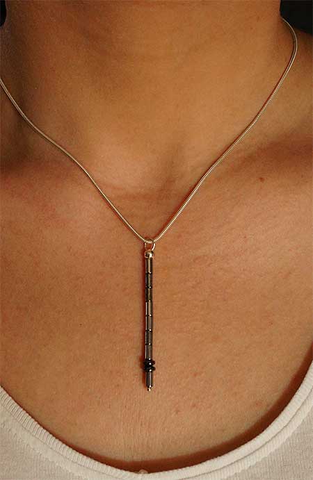 Contemporary crystal necklace