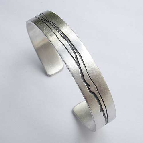 Contemporary Silver Cuff Bracelet For Women | LOVE2HAVE UK!