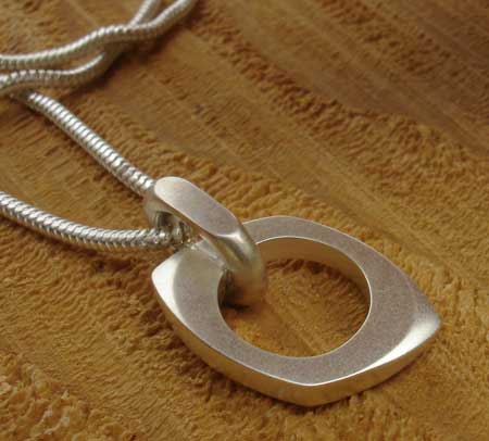Womens Contemporary Silver Pendant | LOVE2HAVE in the UK!
