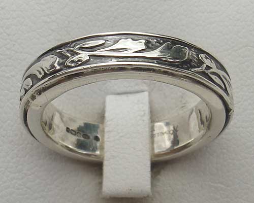 Womens Gothic silver ring