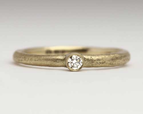Handmade Gold Diamond Engagement Ring | LOVE2HAVE UK!