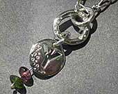 Womens handmade silver Rune necklace