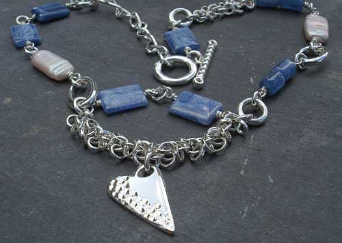 Womens modern Celtic necklace