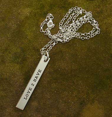 Womens personalised necklace