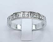 Womens silver Celtic wedding ring