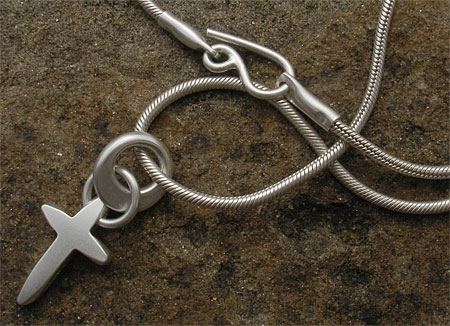 Womens silver cross necklace