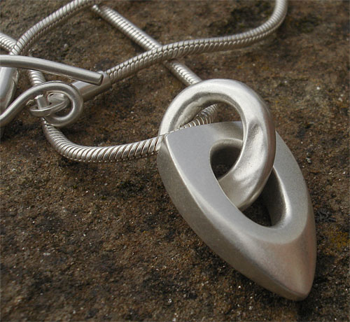Womens silver designer necklace