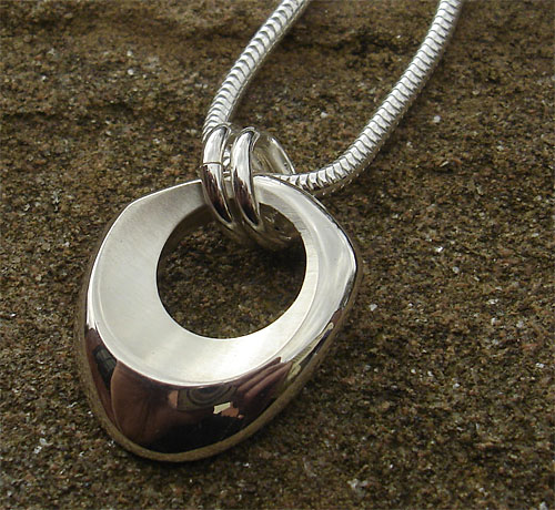 Womens silver necklace