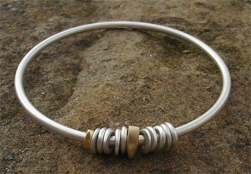 Womens Unique Gold & Silver Bangle | LOVE2HAVE in the UK!